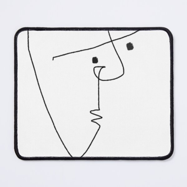 Item preview, One line face original cartoon face line artwork designed and sold by Oqueartecura.