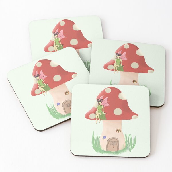 Item preview, Mushroom with fairy designed and sold by lydrawingz.