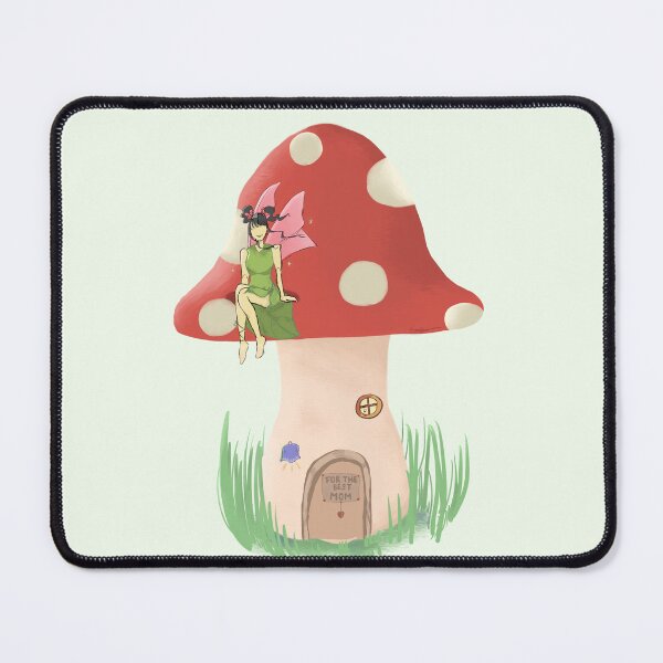 Item preview, Mushroom with fairy designed and sold by lydrawingz.