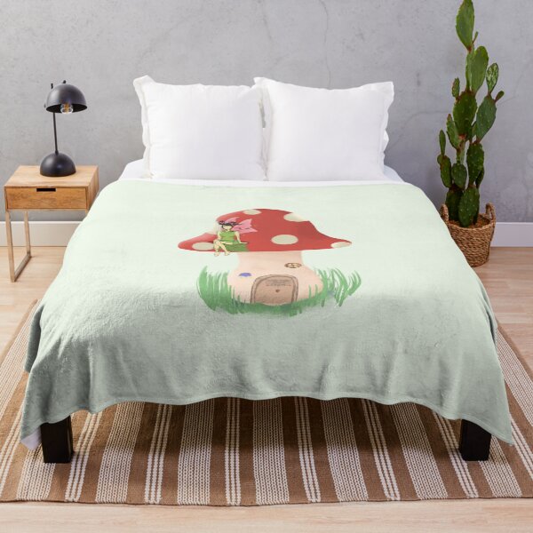 Item preview, Mushroom with fairy designed and sold by lydrawingz.