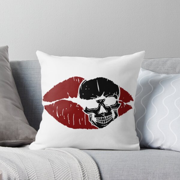 Item preview, Kiss of death (red lips/black skull) designed and sold by ToxicMentality.