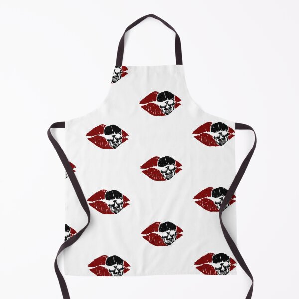 Item preview, Kiss of death (red lips/black skull) designed and sold by ToxicMentality.