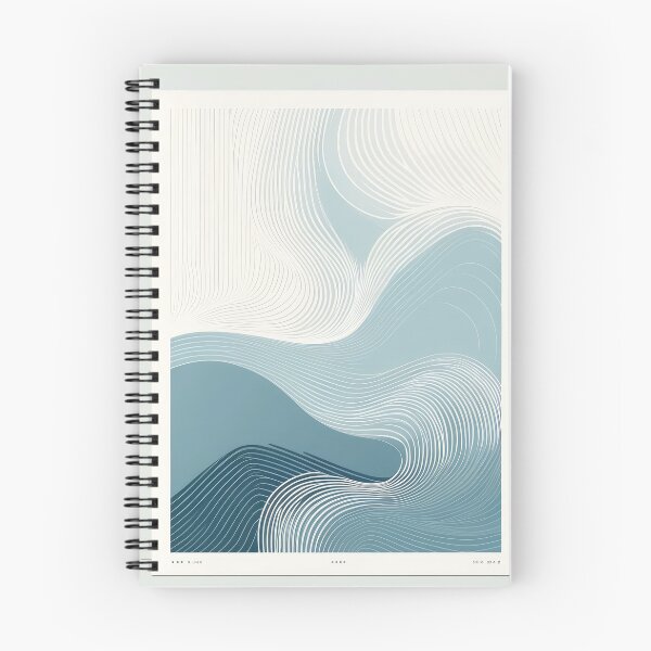 Item preview, Arte minimalista azul abstracto relajante designed and sold by SunkenCost.