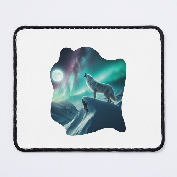 Item preview, howling polar wolf designed and sold by warrior4print.