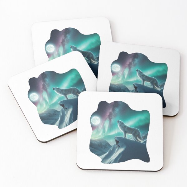 Item preview, howling polar wolf designed and sold by warrior4print.