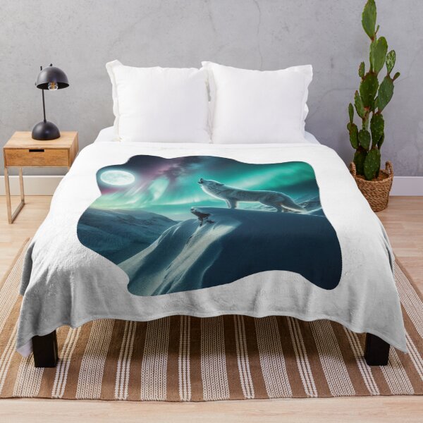 Item preview, howling polar wolf designed and sold by warrior4print.