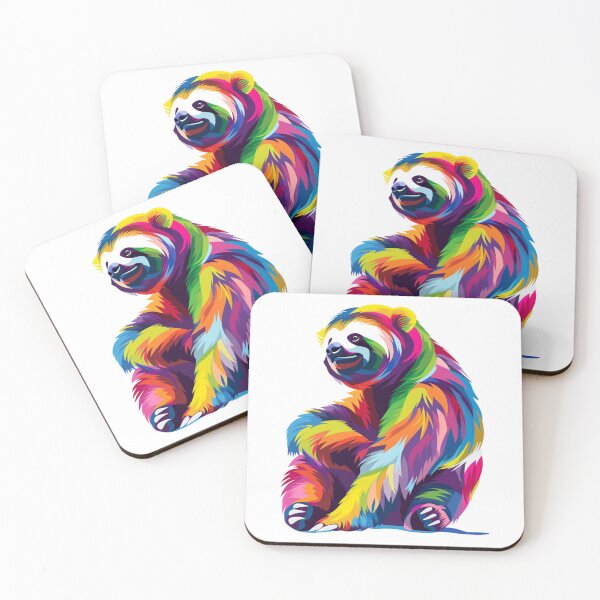 Artikelvorschau, Regenbogen-Faultier-Design 1 von 6 entworfen und verkauft von Jenson Major.