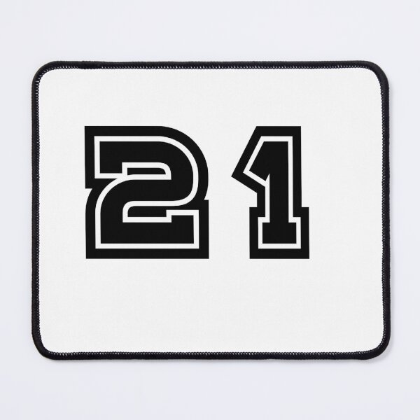 Item preview, 21, twenty-one, black, sport designed and sold by Numbers-Art.