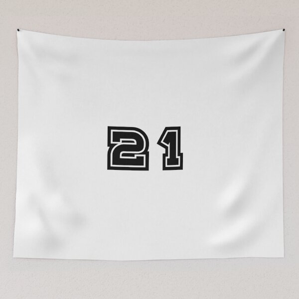 Item preview, 21, twenty-one, black, sport designed and sold by Numbers-Art.