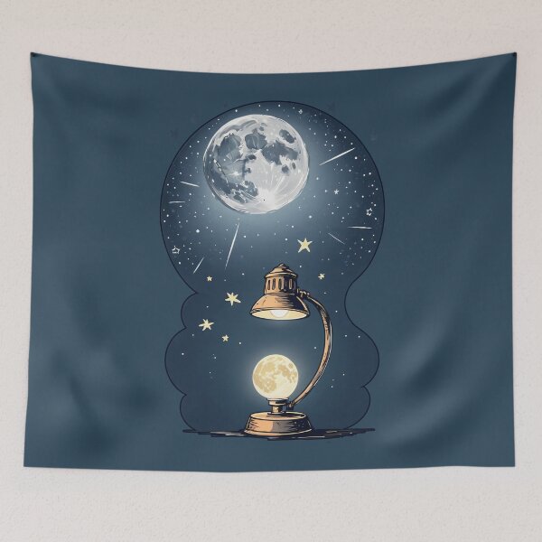 Item preview, Moonlit Desk: Illuminating Nightscapes designed and sold by Slick-Waffles.
