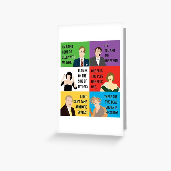 Item preview, Illustrated Clue Movie Character Quotes designed and sold by AToroDesign.