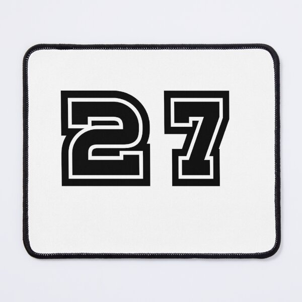 Item preview, 27, twenty-seven, black, sport designed and sold by Numbers-Art.