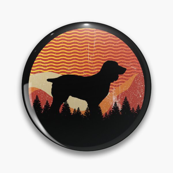 Item preview, Retro Wavy Lines Vintage Mountains Boykin Gift designed and sold by Guarddogdrive.