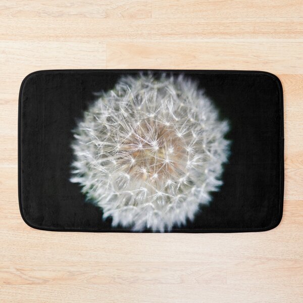 Item preview, White dandelion on black background designed and sold by olena2552.