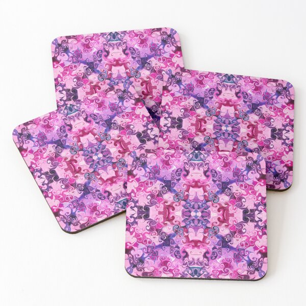 Item preview, Pink & purple symmetrical pattern designed and sold by Fantacaroo Designs.