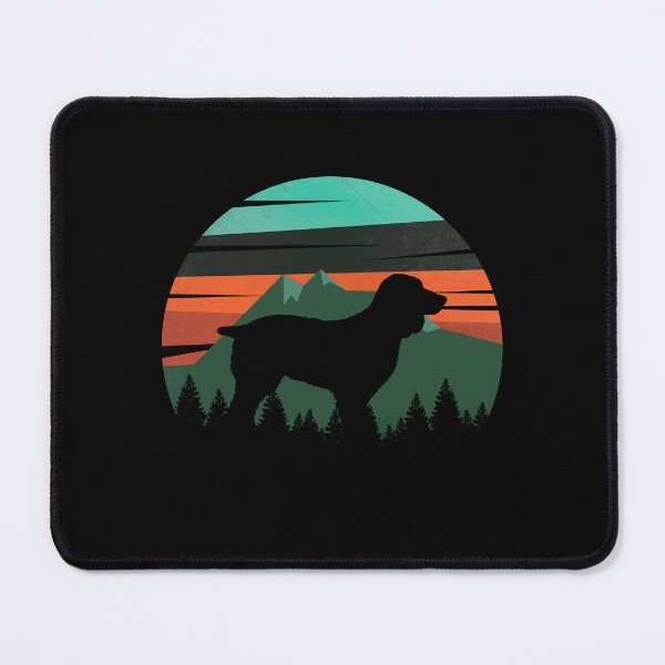 Item preview, Retro Green Sunset Vintage Mountains Boykin Gift designed and sold by Guarddogdrive.