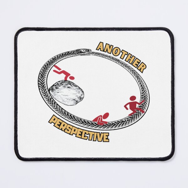 Item preview, Sisyphus escaping an Ouroboros by moving in the Third Dimension | Another Perspective designed and sold by homochaotic.