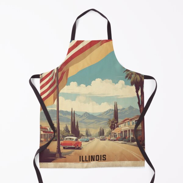 Item preview, Naperville Illinois USA Vintage Travel Tourism designed and sold by TravelersGems.