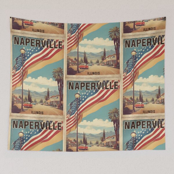 Item preview, Naperville Illinois USA Vintage Travel Tourism  designed and sold by TravelersGems.