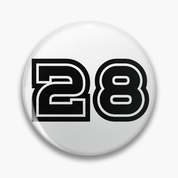 Item preview, 28, twenty-eight, black, sport designed and sold by Numbers-Art.