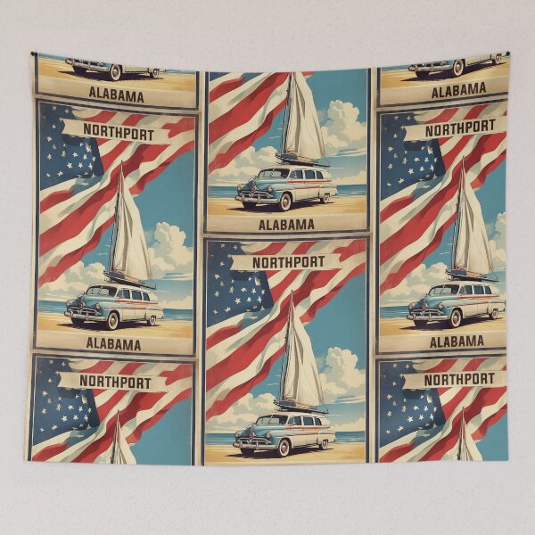 Item preview, Northport Alabama USA Vintage Travel Tourism  designed and sold by TravelersGems.