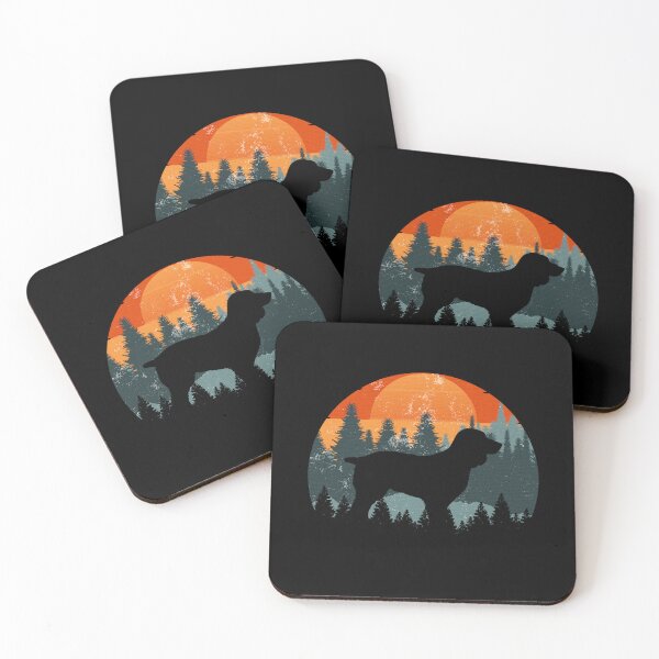 Item preview, Retro Sunset Vintage Forest Mountains Boykin Gift designed and sold by Guarddogdrive.