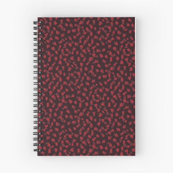 Artikelvorschau, Abstrakter Animal Print, Burgunderrotes und rotes Pinselstrichmuster entworfen und verkauft von Romi Martinez.