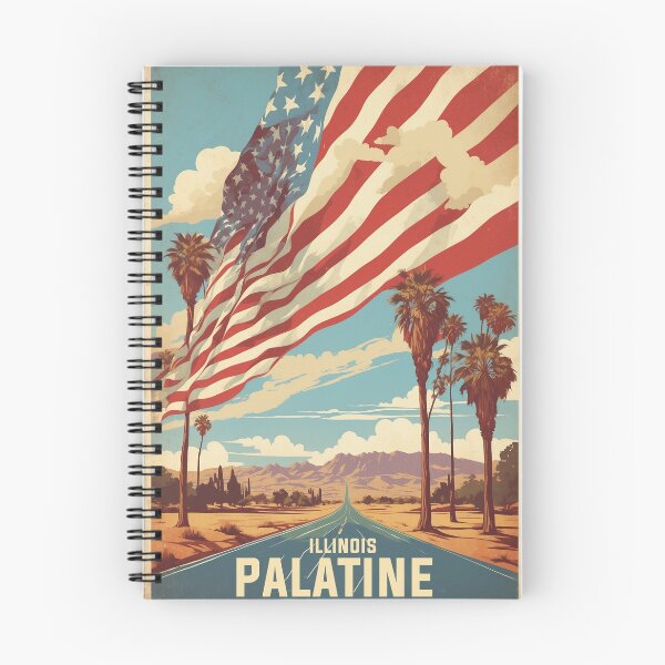 Item preview, Palatine Illinois USA Vintage Travel Tourism  designed and sold by TravelersGems.
