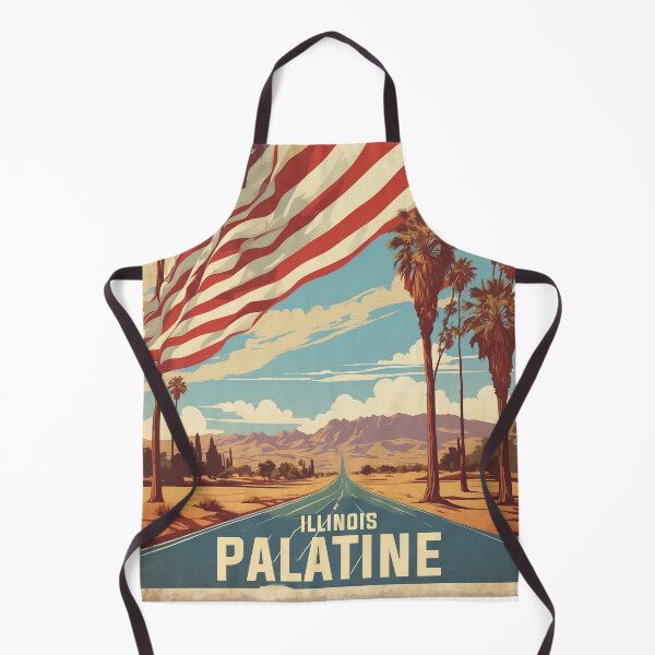 Item preview, Palatine Illinois USA Vintage Travel Tourism designed and sold by TravelersGems.