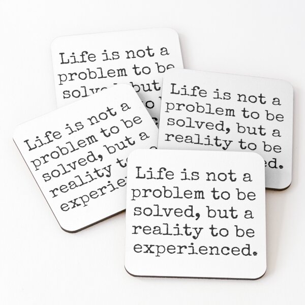 Item preview, Kierkegaard quotes - Life is not a problem designed and sold by Inspirationmotivation.
