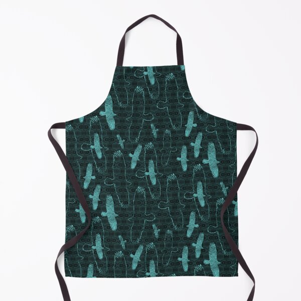 Item preview, Eagles on Eagle Feather Blanket Cyan Monochrome Half-drop Repeat 5748 designed and sold by Art in My Loft.
