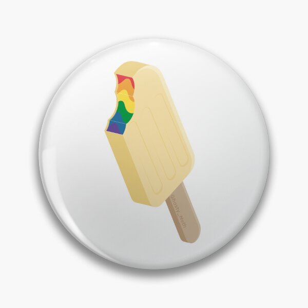 Aperçu de l'œuvre Vanille popsicle arc-en-ciel (boutons épingles et autocollants uniquement) créée et vendue par GhostyNeth.