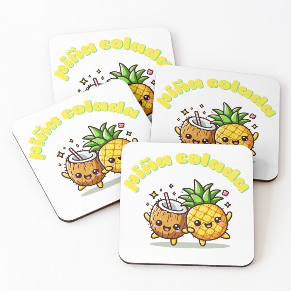 Item preview, Pina colada kawaii style  designed and sold by coloursforkids.