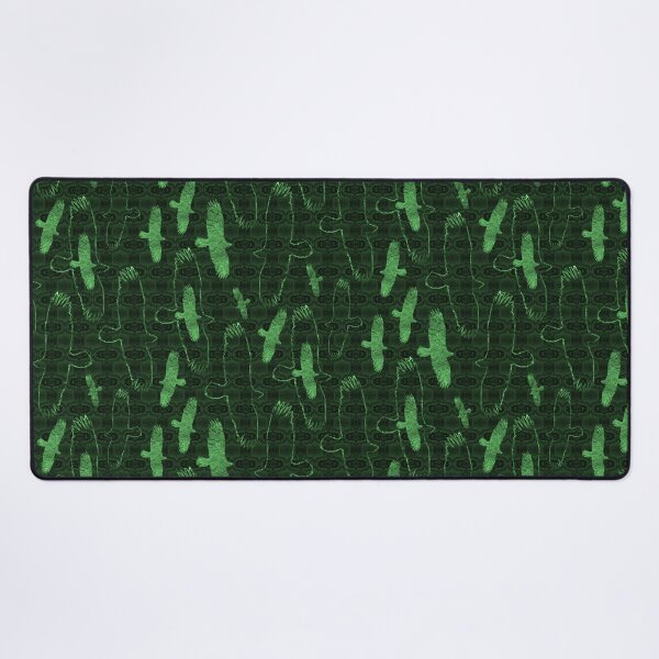 Item preview, Eagles on Eagle Feather Blanket Green Monochrome Half-drop Repeat 5748 designed and sold by Art in My Loft.