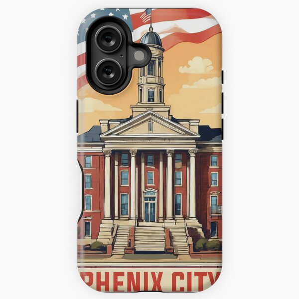Aperçu de l'œuvre Phenix City Alabama USA Tourisme Voyage Vintage créée et vendue par TravelersGems.