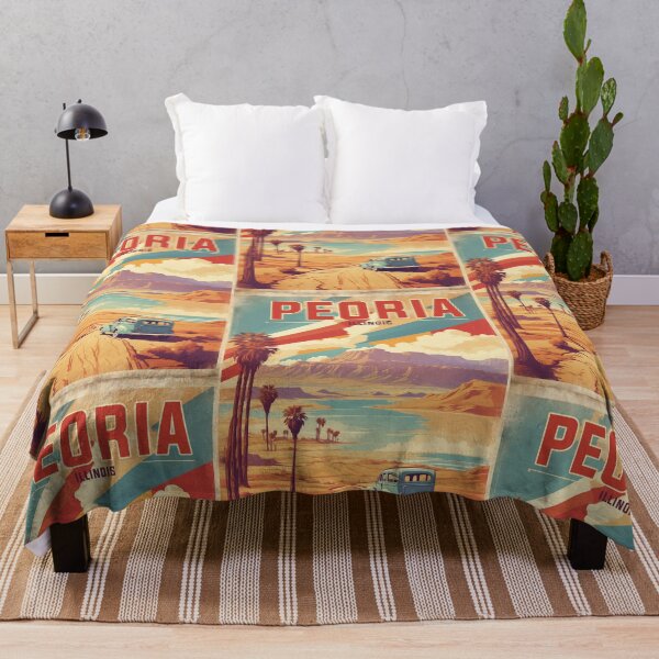 Item preview, Peoria Illinois USA Vintage Travel Tourism designed and sold by TravelersGems.