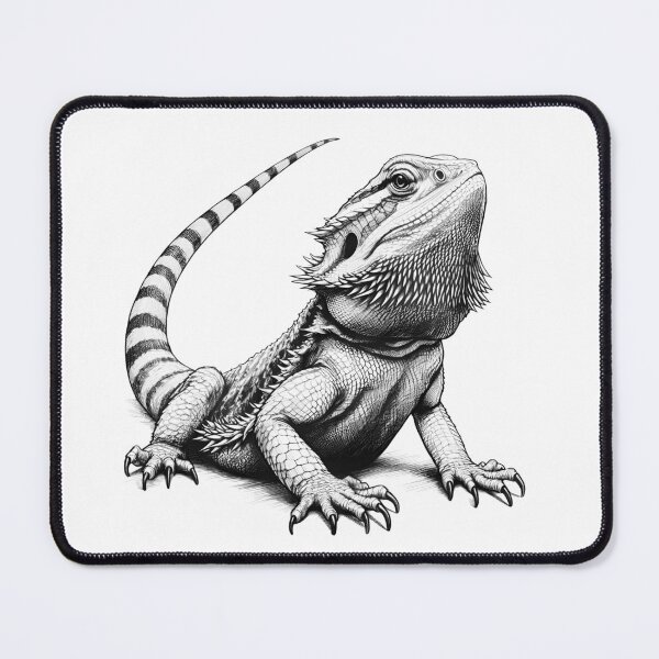 Item preview, Bearded Dragon, sketch, lizard, reptile designed and sold by FlowCreate.