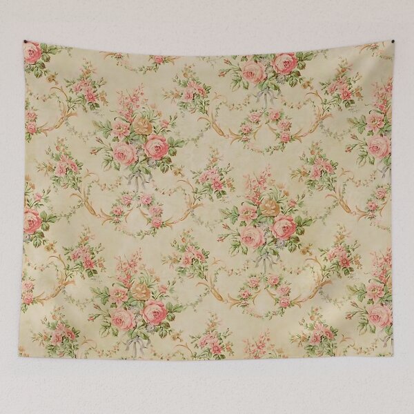 Item preview, Pastel Floral Cottagecore Flowers Rococo Coquette Pattern designed and sold by knickeryknackry.