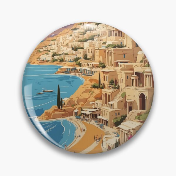 Item preview, Thebes Greece Vintage Travel Tourism  designed and sold by TravelersGems.
