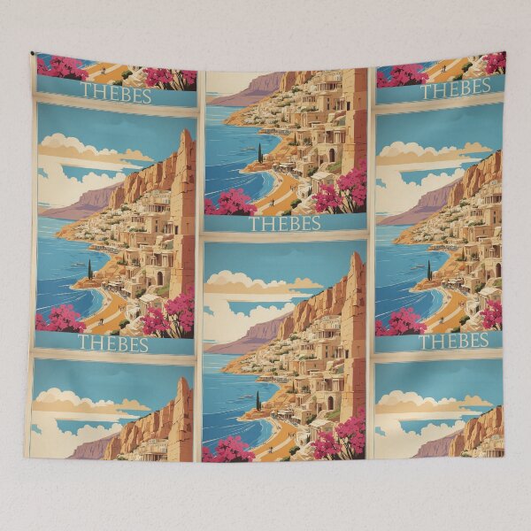 Item preview, Thebes Greece Vintage Travel Tourism  designed and sold by TravelersGems.