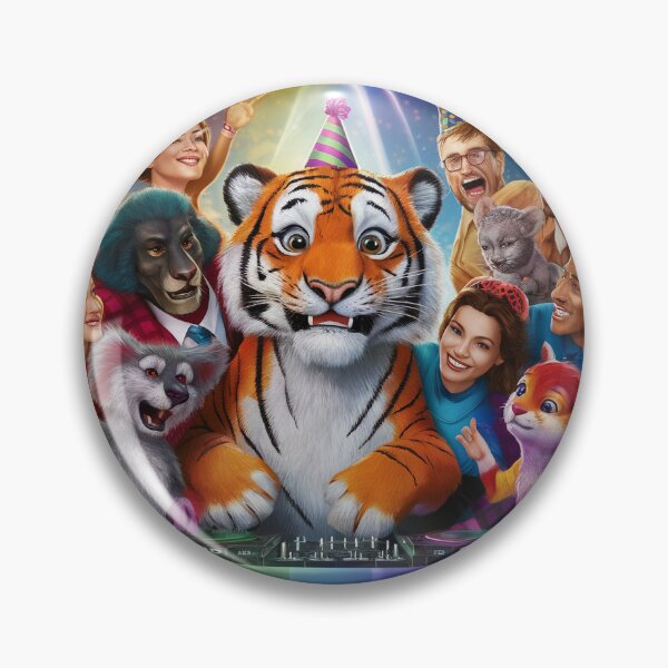 Item preview, happy tiger designed and sold by Elemento8.