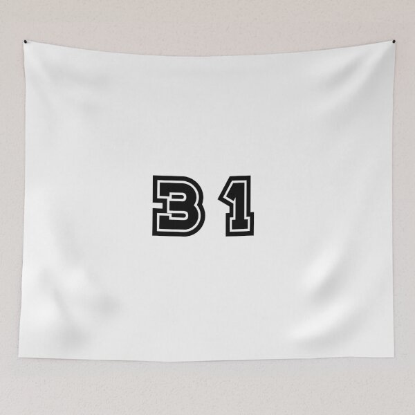 Item preview, 31, thirty-one, black, sport designed and sold by Numbers-Art.