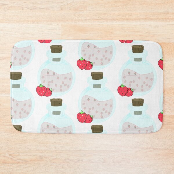 Item preview, strawberry juice in a bottle designed and sold by Lavender-Quill.