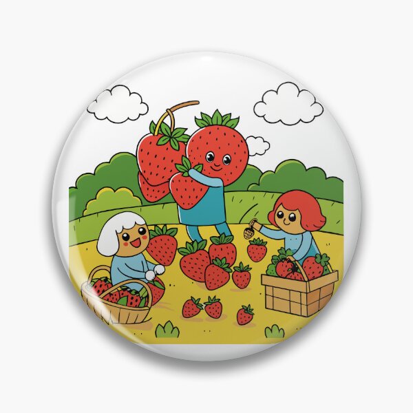 Item preview, Strawberry Family Picking Berries designed and sold by omerfdln34.