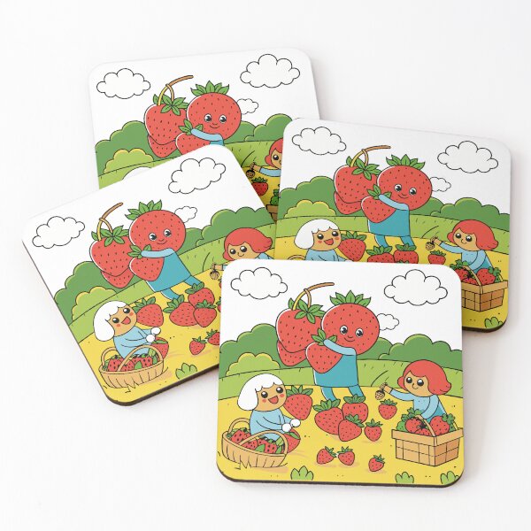 Item preview, Strawberry Family Picking Berries designed and sold by omerfdln34.