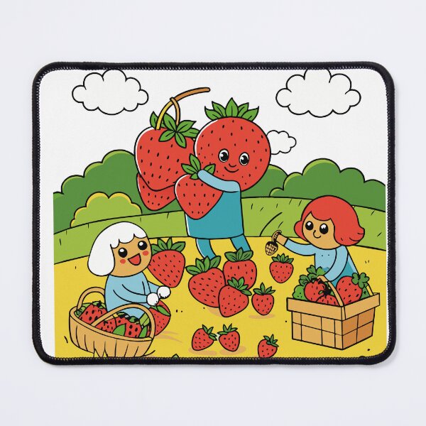 Item preview, Strawberry Family Picking Berries designed and sold by omerfdln34.