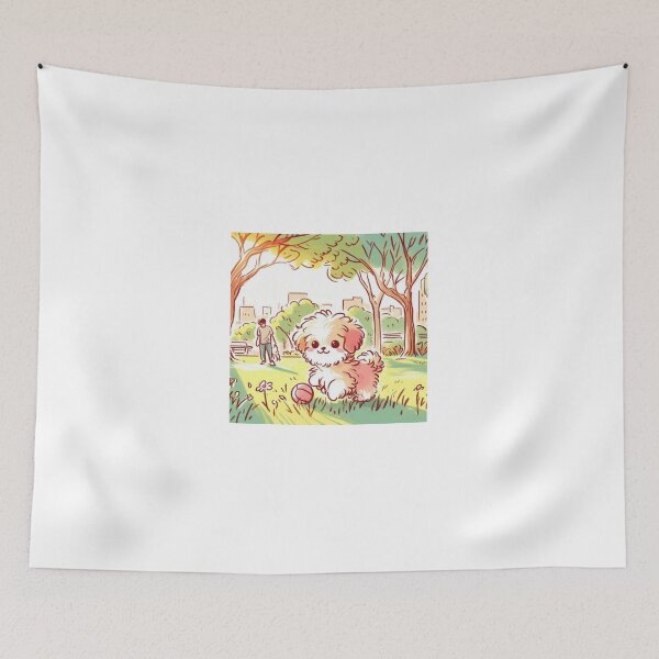 Item preview,  "Joy at the Park: Puppy in Fun" designed and sold by gabertoni.