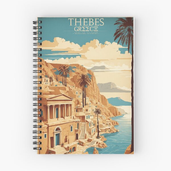Item preview, Thebes Greece Vintage Travel Tourism  designed and sold by TravelersGems.