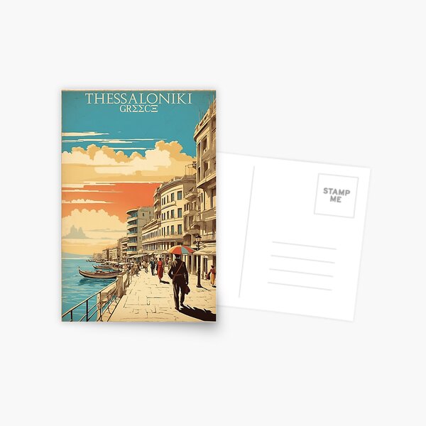 Item preview, Thessaloniki Greece Vintage Travel Tourism  designed and sold by TravelersGems.