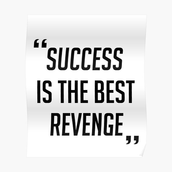 New Classroom Motivational Poster The Best Revenge Is Massive Success 2 